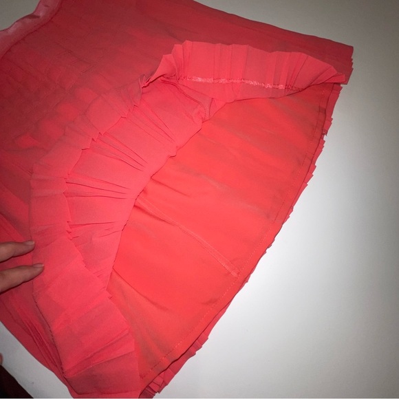 J Crew Coral Pleated Mini Skirt C5625 - Picture 12 of 16
